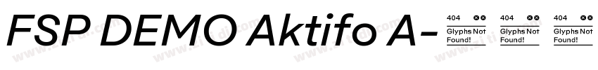 FSP DEMO Aktifo A字体转换 FSP DEMO Aktifo A字体转换